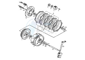 SENDA R EURO 2 - 125 drawing CLUTCH