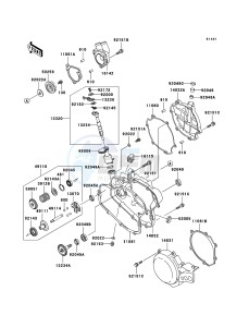 KX85 / KX85 II KX85A7F EU drawing Engine Cover(s)