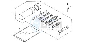 TRX300FW FOURTRAX 300 4X4 drawing TOOLS