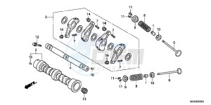 NC700XC drawing CAMSHAFT/ VALVE