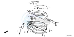 NC700XD NC700X 2ED drawing LUGGAGE LID