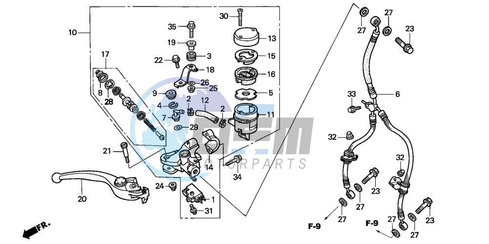 FR. BRAKE MASTER CYLINDER