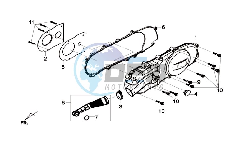 CRANKCASE COVER LEFT