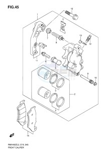 RMX450 drawing FRONT CALIPER