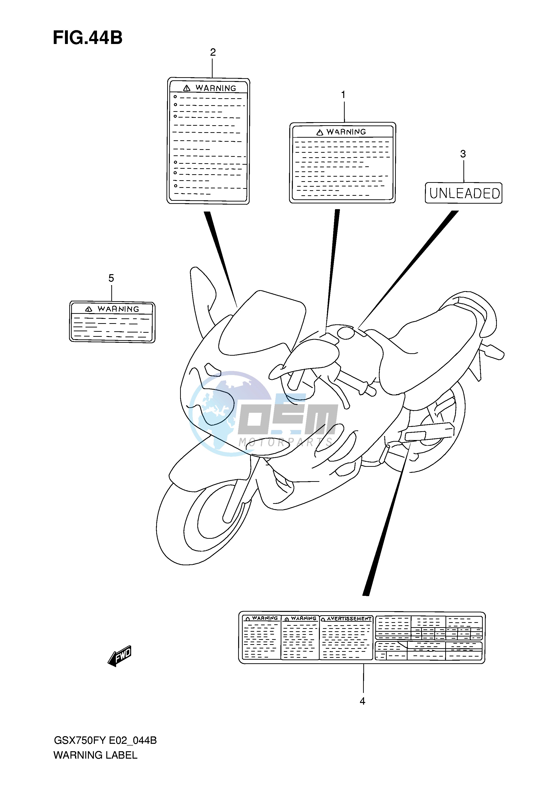 WARNING LABEL (MODEL K1)