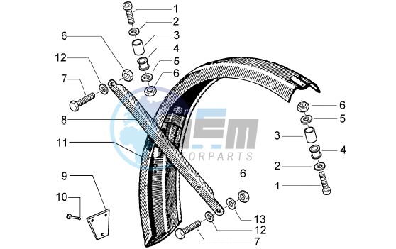 Rear mudguard