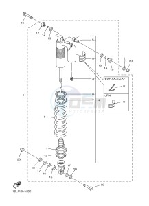 YZ450F (1SL5 1SL6 1SL7 1SL8) drawing REAR SUSPENSION