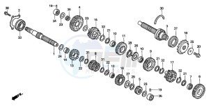 CBR900RE drawing TRANSMISSION