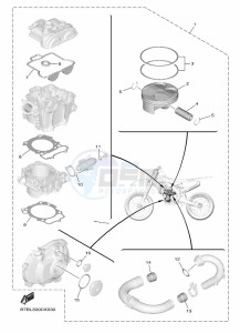 YZ250F (B7BS) drawing PISTON REBUILT KIT