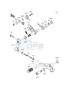 Z250SL BR250EGF XX (EU ME A(FRICA) drawing Gear Change Mechanism