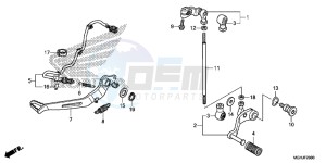 VFR1200XD Europe Direct - (ED) drawing PEDAL