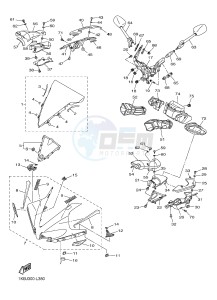 YZF-R1B 1000 (1KBP) drawing COWLING 1