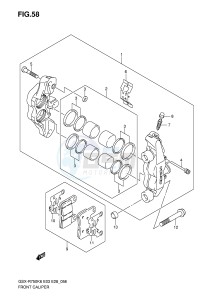 GSX-R750 (E3-E28) drawing FRONT CALIPER