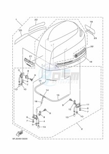 FL250HET drawing FAIRING-UPPER