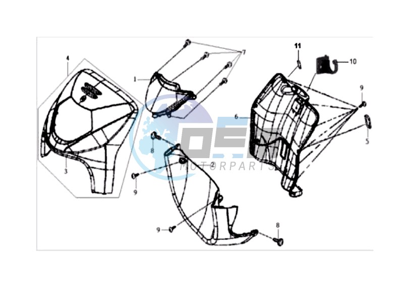 FR PLATE / HEAD LIGHT