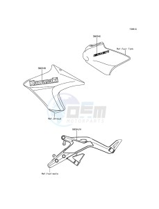 ER-6N ER650EEF XX (EU ME A(FRICA) drawing Decals(White)