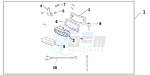 NT700VAA France - (F / ABS) drawing REAR FOG LIGHT SET