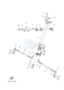 YFM350FWA YFM350DE GRIZZLY 350 4WD (1NSD 1NSE 1NSF) drawing STEERING