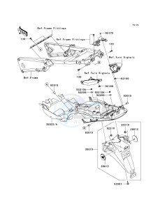 KRF 750 F [TERYX 750 4X4 NRA OUTDOORS] (F8F) C9F drawing REAR FENDER-- S- -