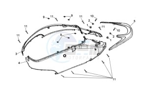 CELLO 125 drawing COWLING