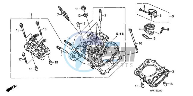 FRONT CYLINDER HEAD