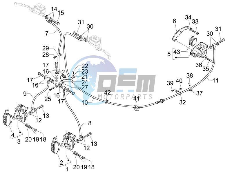 Brakes hose  - Calipers