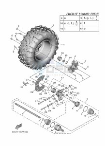 YXF1000EWS YX10FRPSN (B4JC) drawing REAR WHEEL 2