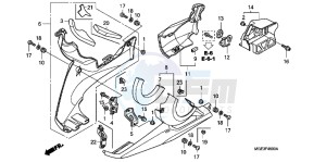 VFR1200FDB drawing LOWER COWL