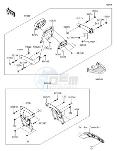 VULCAN S ABS EN650DHFA XX (EU ME A(FRICA) drawing Accessory(Passenger Backrest)