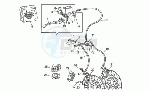 V 10 1000 Centauro Centauro drawing Front brake system