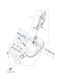 MT09A MT-09 ABS 900 (2DRF 2DRG) drawing EXHAUST