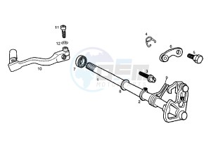 SENDA SM DRD E1 E1R - 50 cc drawing GEAR CHANGE MECHANISM