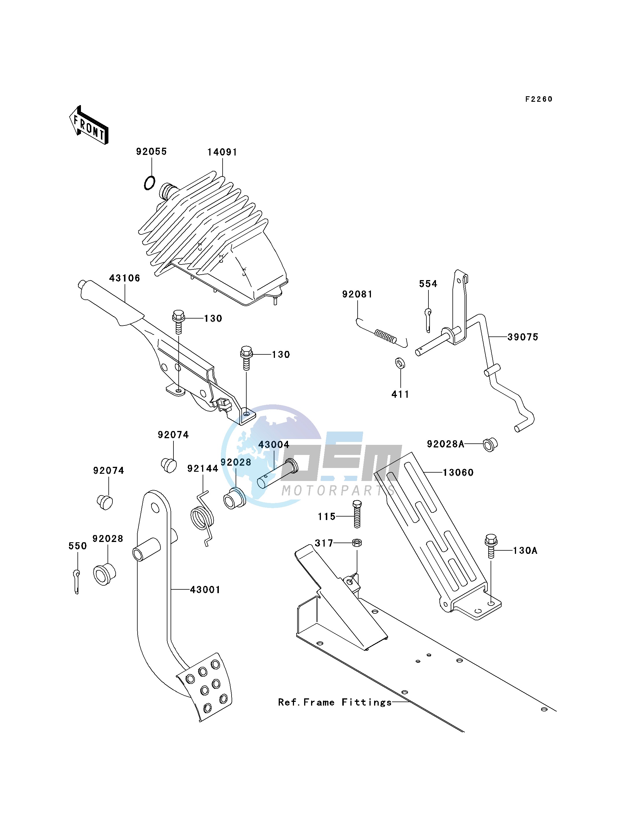 BRAKE PEDAL_THROTTLE LEVER