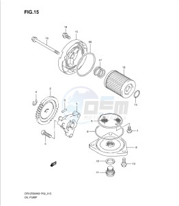 DR125SML0 drawing OIL PUMP