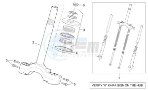 Sport City 125-200 e2 125-200-250 drawing Front fork - Stem base