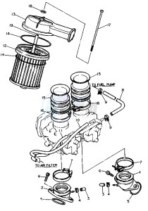 XV VIRAGO 535 drawing INTAKE