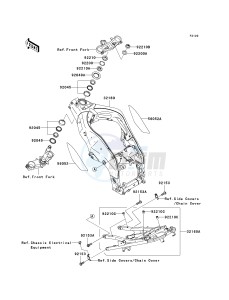 ZX 1000 C [NINJA ZX-10R] (C2) C2 drawing FRAME