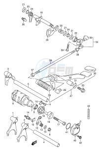 VL1500 (E2) drawing GEAR SHIFTING