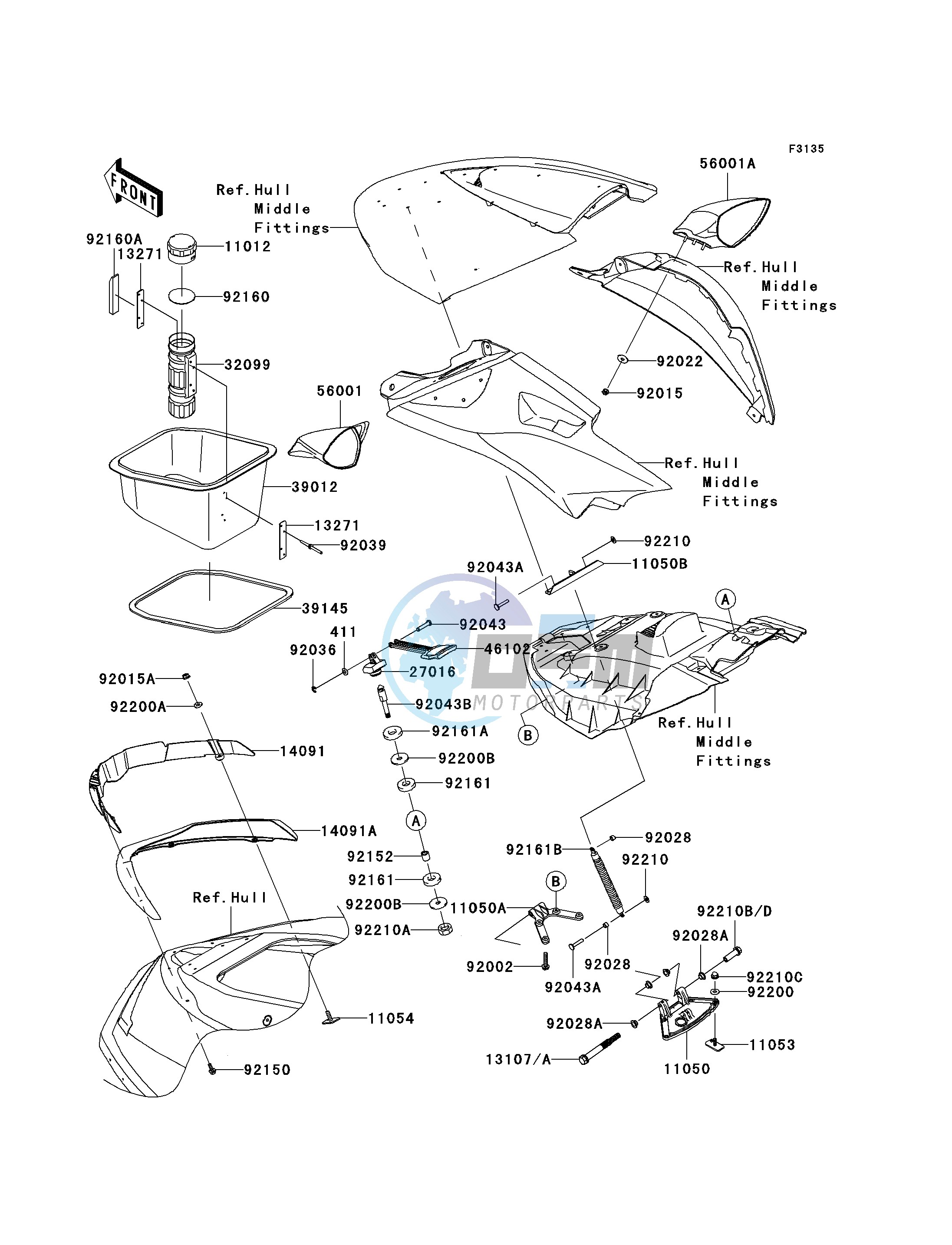 HULL FRONT FITTINGS