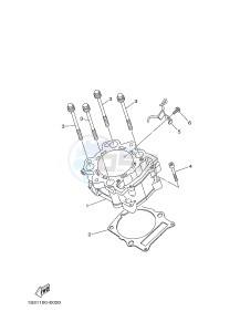 YFM700R YFM70RSSG RAPTOR 700 SPECIAL EDITION (B467) drawing CYLINDER