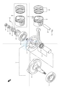 TU125 (E2) drawing CRANKSHAFT