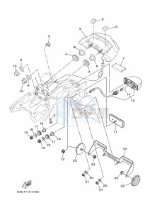 XTZ690 XTZ7N (BHL1) drawing TAILLIGHT