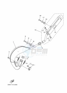 YZ85LW YZ85 (B0GB) drawing EXHAUST