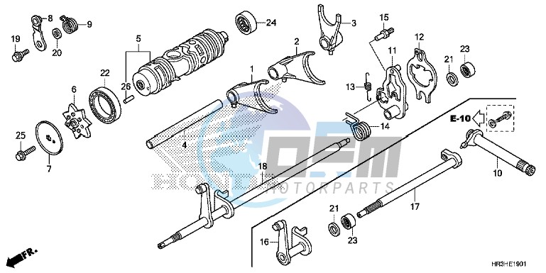 GEARSHIFT FORK (TRX420FE1/FM1/FM2/TE1/TM1)