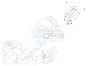 ETV 1200 Caponord Rally USA USA drawing Rear mudguard