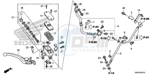 NC750SDG NC750X Europe Direct - (ED) drawing FRONT BRAKE MASTER CYLINDER (NC750SA/ SD)