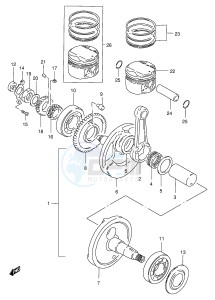 GZ250 (E1) drawing CRANKSHAFT