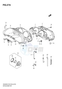 AN400 (E3-E28) Burgman drawing SPEEDOMETER (AN400SK5 SK6)