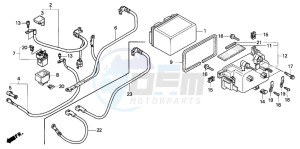 FJS600A SILVER WING drawing BATTERY