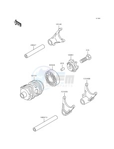 KX 80 R T [KX80 SMALL AND BIG WHEEL] (R1-T1) [KX80 SMALL AND BIG WHEEL] drawing CHANGE DRUM_SHIFT FORK